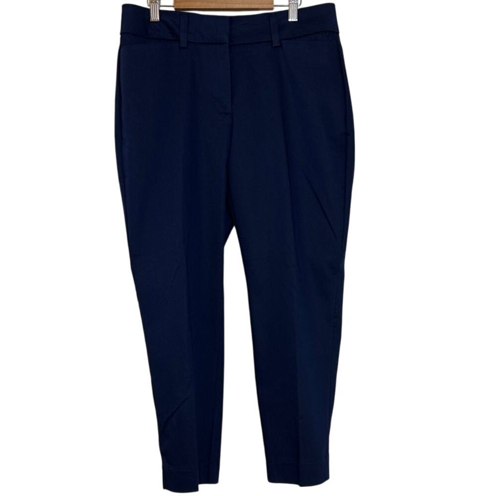 Liz Claiborne 6P Emma Slim Leg Ankle Contour Waistband Signature Navy Blue Pants